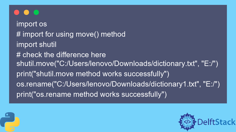 python-os-renames-method-delft-stack